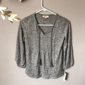 Style & Co Petite Grey Top Size PP